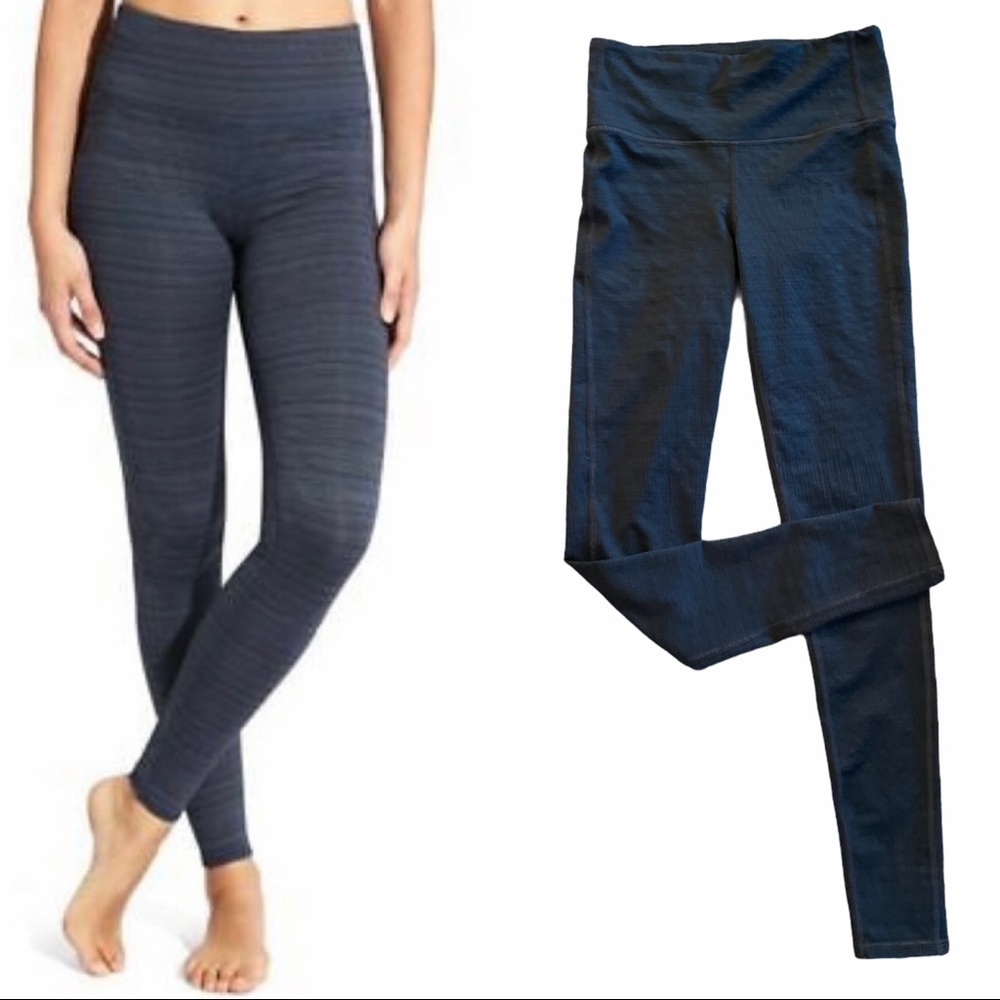 Athleta Jacquard High Rise Ripple Chaturanga Xs